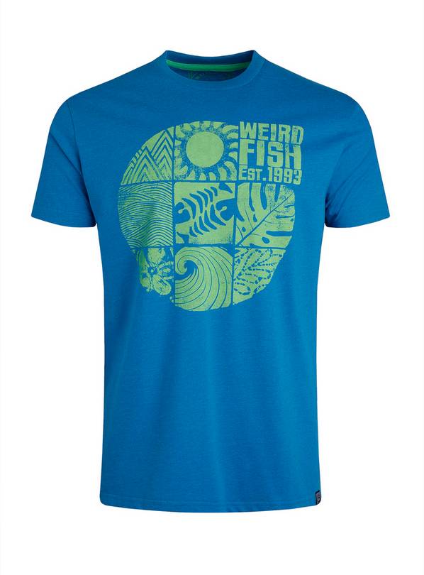 WEIRD FISH Summer Sector Graphic T-Shirt XXXL